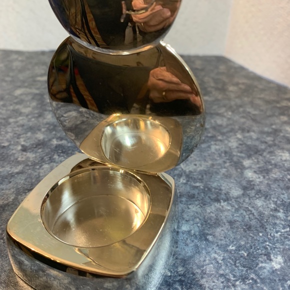 Regent Square 6” Silver Plated Candle Holder - Picture 3 of 7